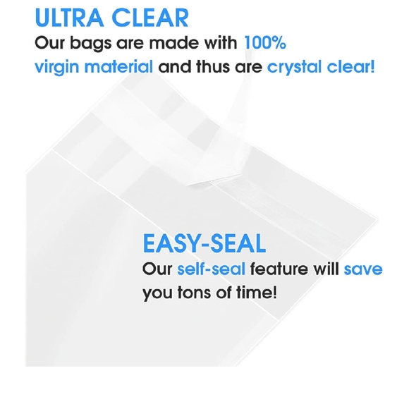 6x9 Clear Cellophane Bags 25count - Picture 5 of 8